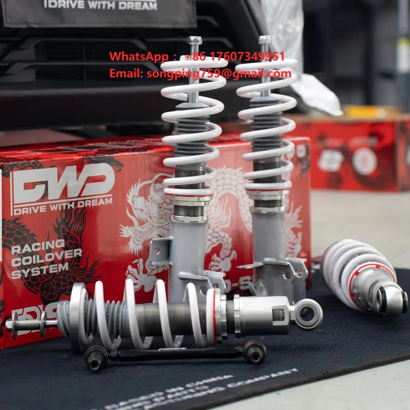 DWD BYD022 32 Steps Adjustable Monotube Coilover Shock Absorber Car Suspension Parts for BYD Seagull  23+