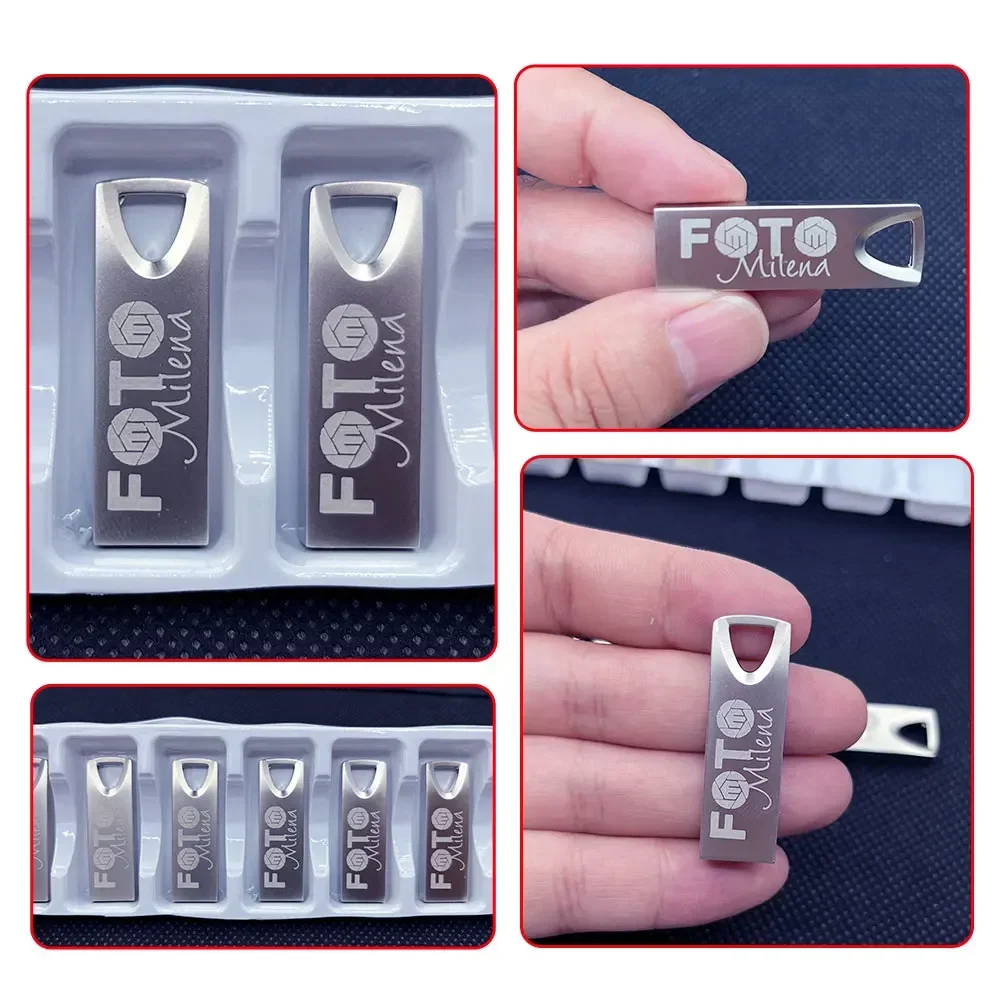 10/20/50PCS LOT Metall USB-Flash-Laufwerk Pen Drive 8GB 16GB 32GB 64GB High Speed USB Stick 3. 0 ф я Ett Pendrive Kostenloses individuelles Logo