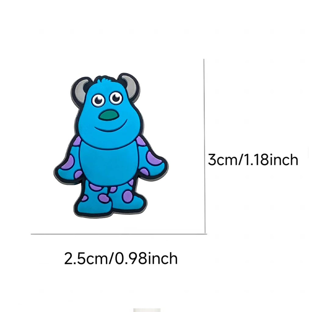 Hot Sales 8-200pcs Creativity Cartoon Monster Series PVC Shoe Decoration DIY Hole Wristband Detachable Accessories Party Gifts
