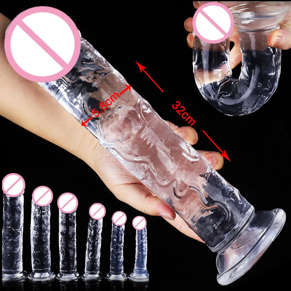 New Realistic Dildos Erotic Jelly Dildo Artificial Penis G-spot Simulation Large penis Anus Anal plug Female penis masturbation