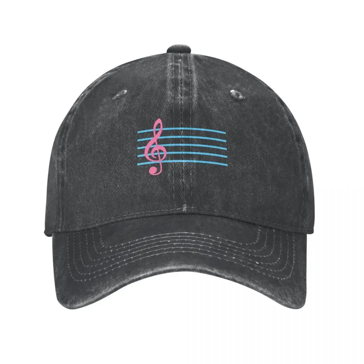 Trans Colors Treble Clef Cowboy Hat Snapback Cap funny hat black Designer Man Women's