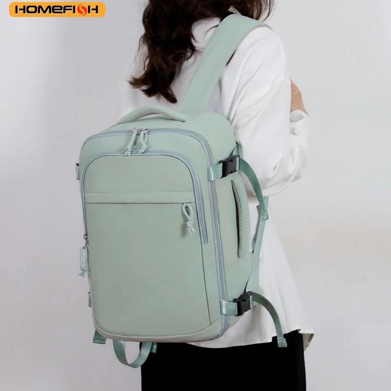 HOMEFISH Business Casual Travel Commuting Men's Backpack Large Capacity Computer Bag Leisure Bookbag Shoulder Bag