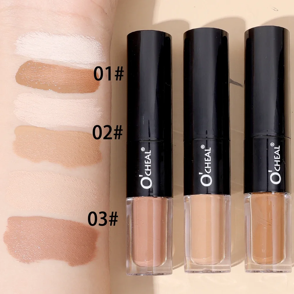 Waterdichte Bronzer Contour Stick Concealer Markeerstift Schaduw Stick Tweekoppige Contouren Gezicht Body Make-Up Cosmetisch