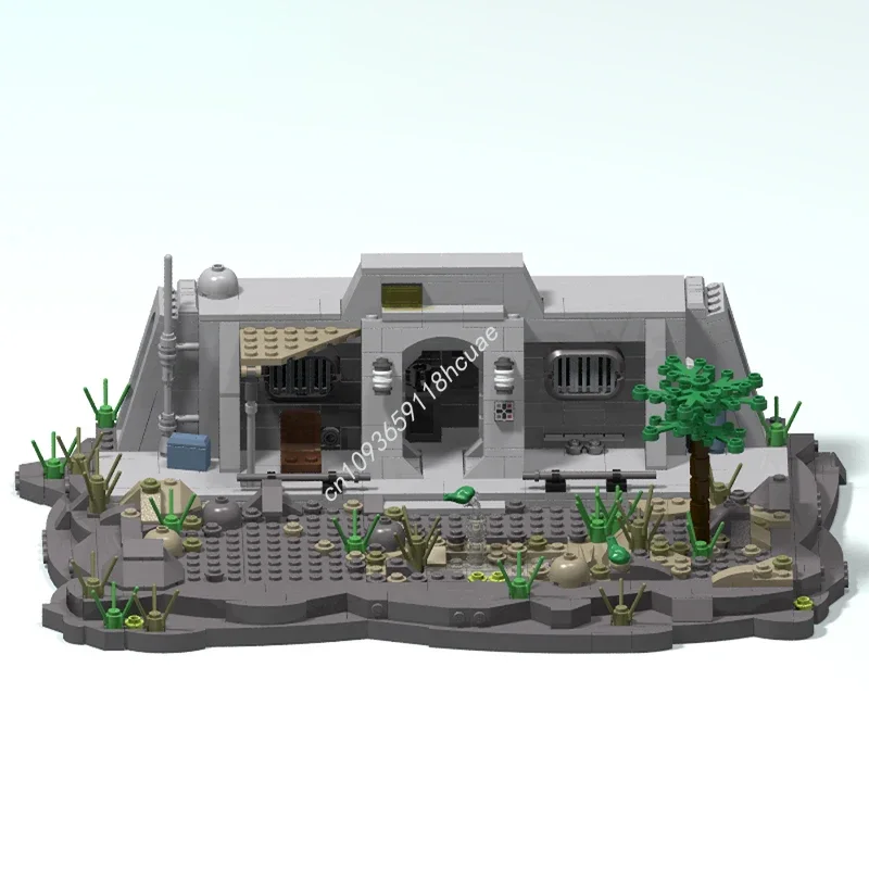 787pcs MOC Mando and Grogu in their cabin on Navarro Star Battle Building Blocks Christmas Best Birthday Gift Ideas for  Gift