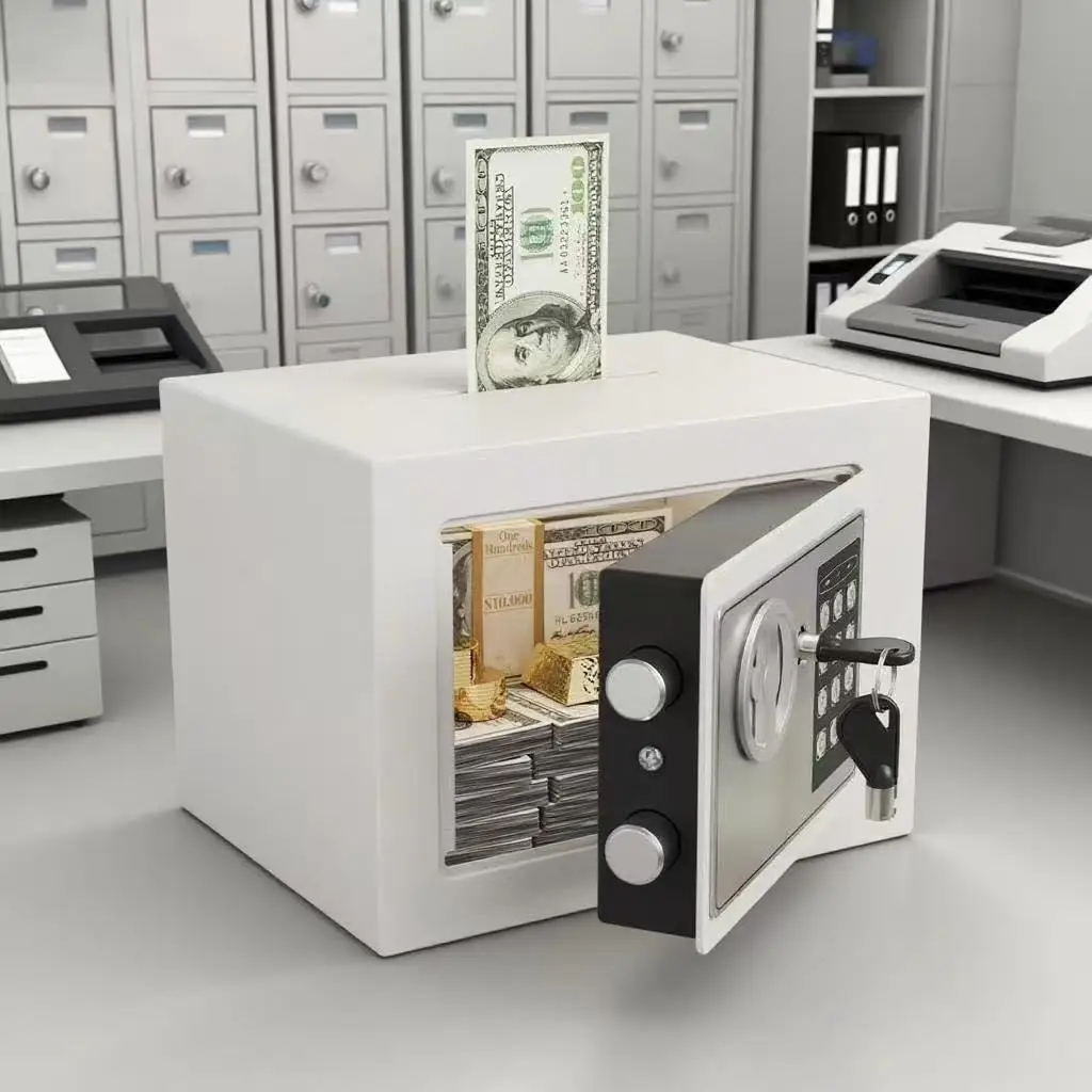 Mini scatola password per celebrità di Internet - barattolo di risparmio per bambini - deposito monete per adulti - può essere storato e ritirato - chiave e passeggiata