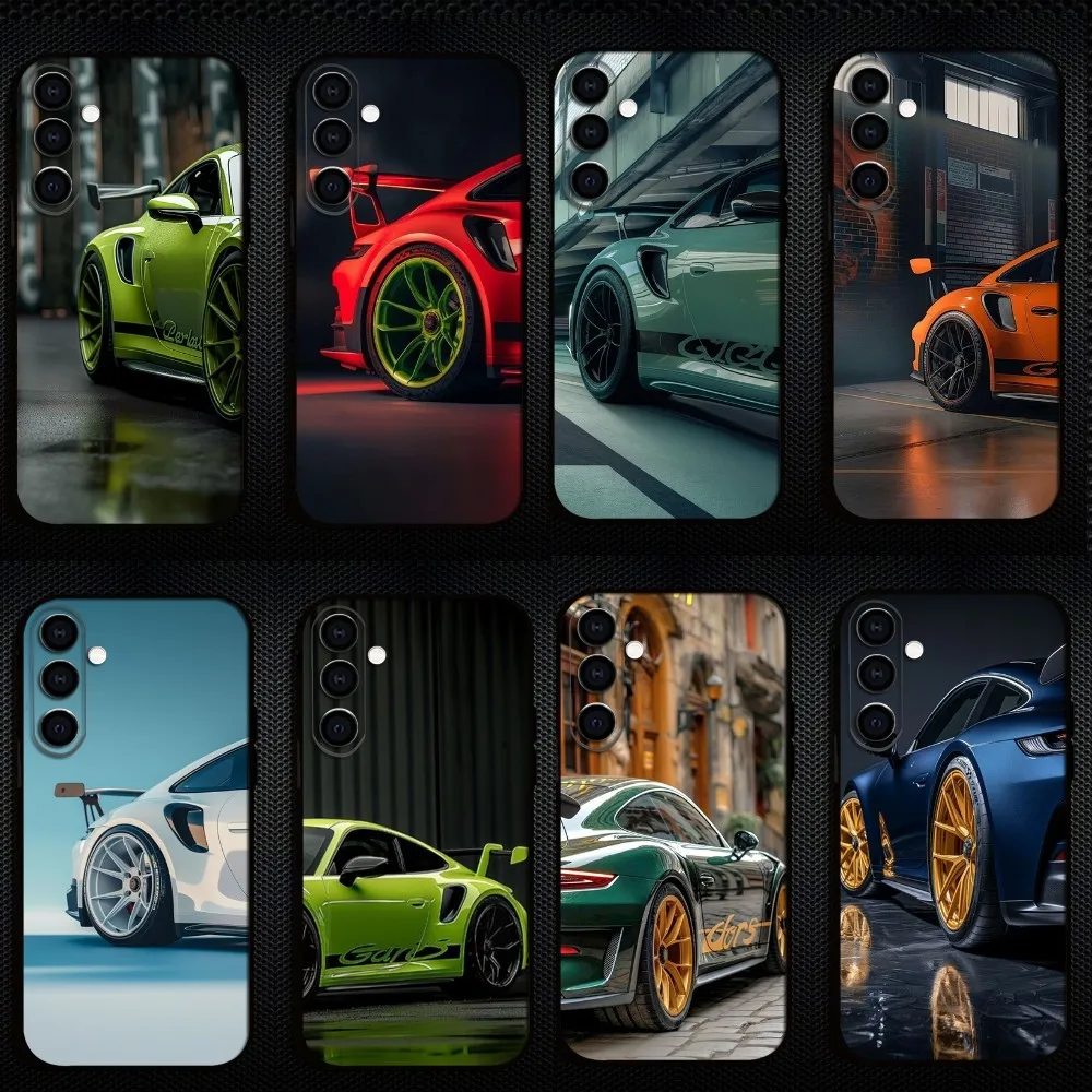 

Fast Car Phone Case For Samsung Galaxy A73/A72/A71/A70/A53/A52/A51/Others Soft Black Shell