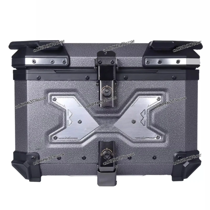 

45L55L Popping Silver Aluminum Alloy Tailbox Large Capacity Motorcycle Tailbox Scooter NIU Car Trunk