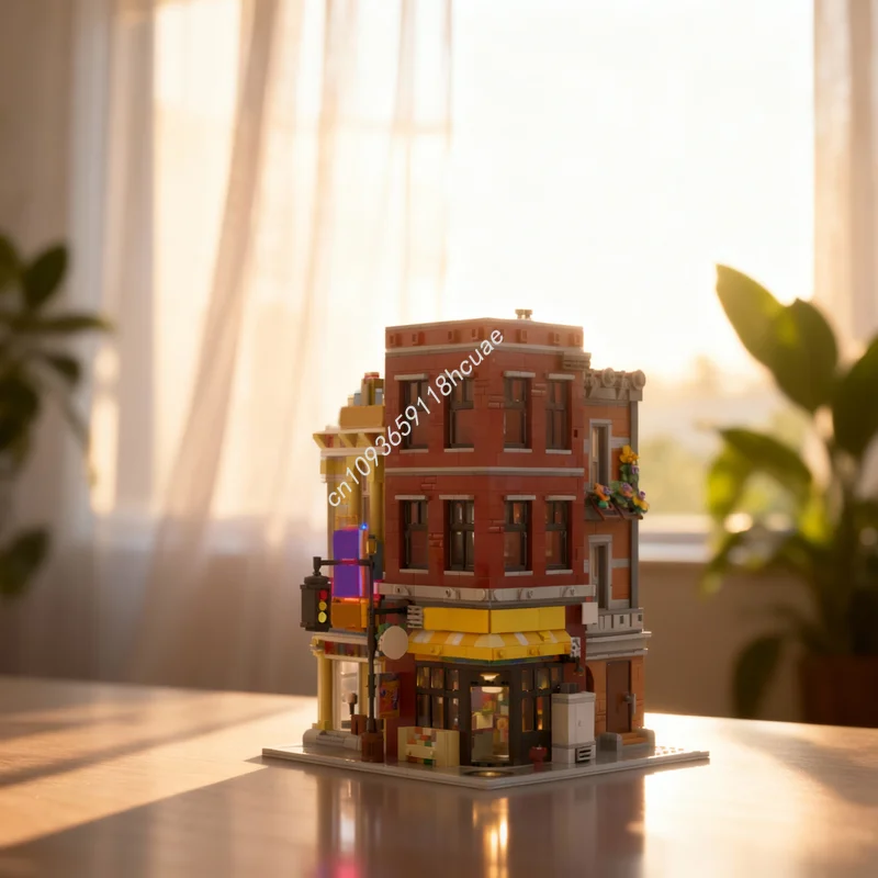 2745 Teile MOC Modulare Straßenlandschaft Deli-Laden Club Modell Bausteine Spielzeug Architektur Kreative Weihnachtsgeschenke Bildungs-Bausteine