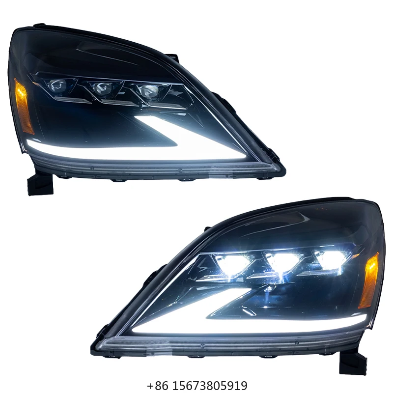 

for GX Headlights 2003 2004 2009 Auto Parts GX470 LED Headlight Plug and Play LED Head Lamp Light DRL Assembly