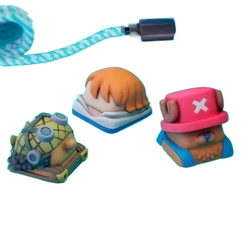 One Piece Chopper Nami anime cartoon cute 3D keycaps creative personalised mechanical keyboard decoration keycap gift wholesale view 2