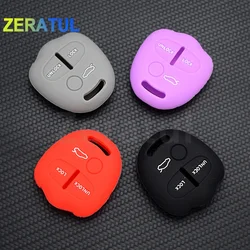 For Mitsubishi Outlander Colt LANCER Grandis Pajero Sport ASX 2/3 Buttons Silicone Auto Key Cover Key Holder Case Accessories