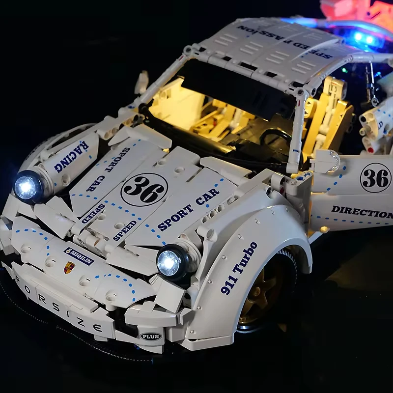 DIY RC LED Light Kit For LEGO QC016 Technical Sports Car   (Only LED Light,Without Blocks Model)