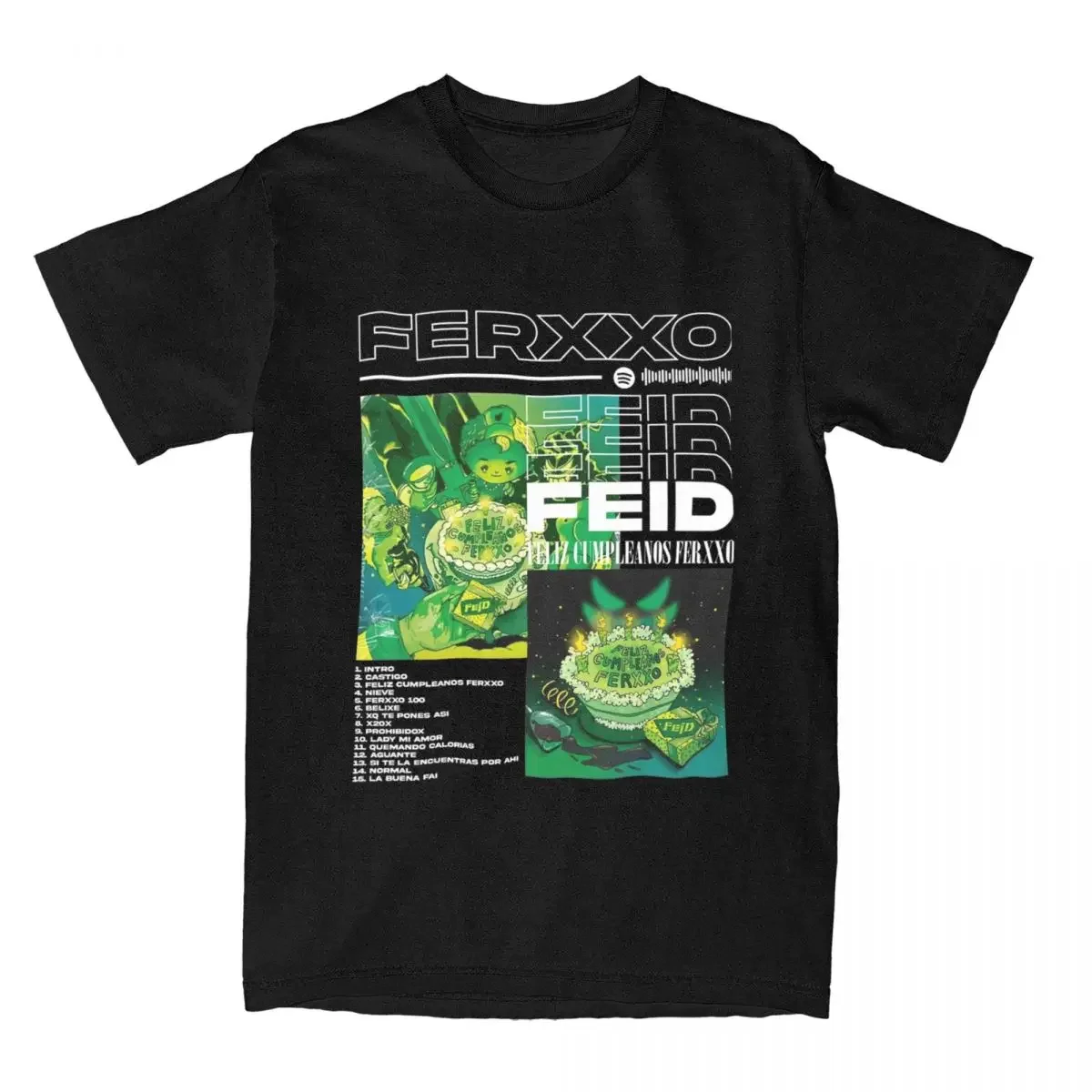 Feid FerxxoCalopsis Music Tour 2024 T Shirt Accessories Men Women's  Cotton Humor FERXXO CALIPSIS Tee Shirt Short Sleeve Clothes