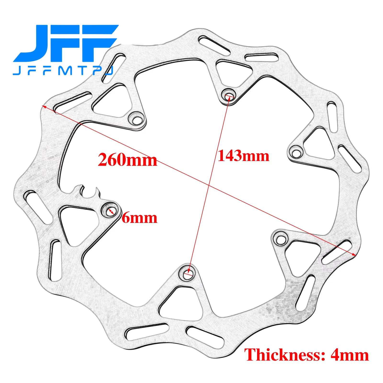 Motorcycle 260MM 220MM Front Rear Brake Disc Rotor Set For KTM EXC EXCF SX SXF XC XCF For Husqvarna TE FE TX FX TC FC 125-530cc - view 2