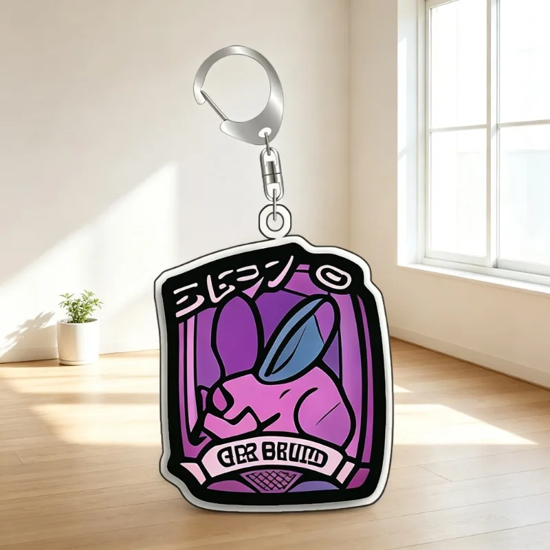 Keychain For Pokemon Staryu Rapidash Vivillon Acrylic Homemade Cartoon Anime Backpack Pendant DecorationCollection Fans Gift 5cm view 6