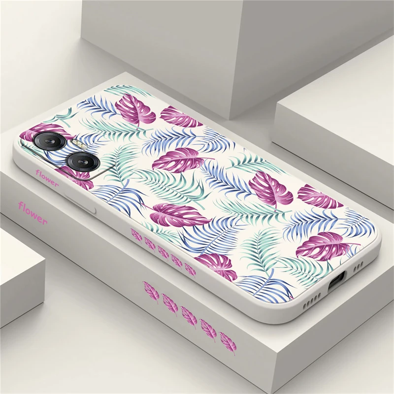 Beautiful Leaves Prints Phone Case For Infinix Hot 9 10 11 12 30I Play 10S 10T 11S NFC 12 20S Shockproof Silicone Soft Cover