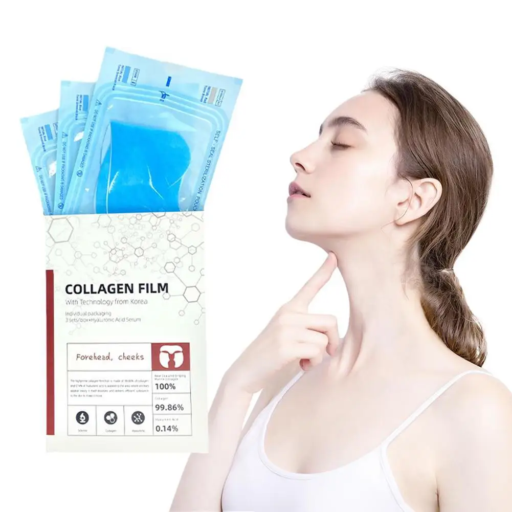 Película hidrolizada facial de colágeno Soluble, antienvejecimiento, reafirmante, hidratante fina, desvanecimiento, cuidado de la piel, Gel de líneas de Lifting Q0b1