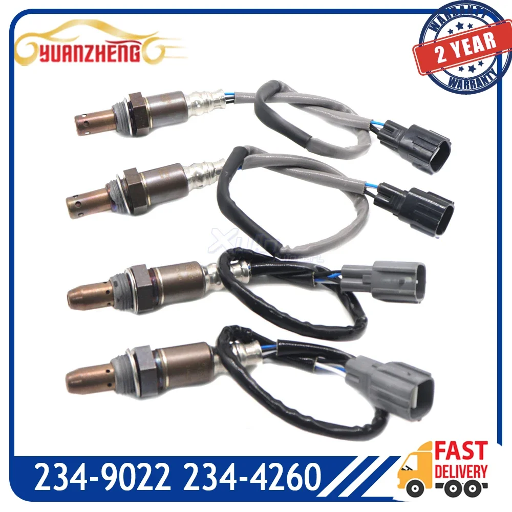 

4PCS Up+Downstream 234-9022 234-4260 Air Fuel Ratio Lambda O2 Oxygen Sensor for Toyota Tacoma 2.7L L4 2011-2012 Front Rear