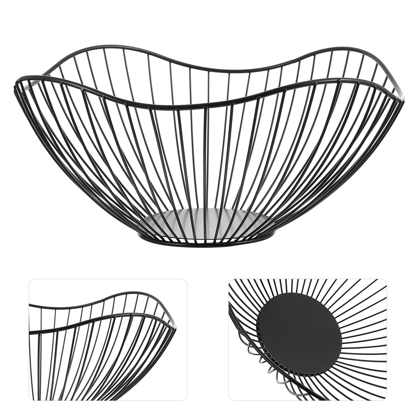 

1Pcs Nordic Style Iron Storage Basket Document Holder Large Capacity Home Organizer Desktop Sundry Storage Container