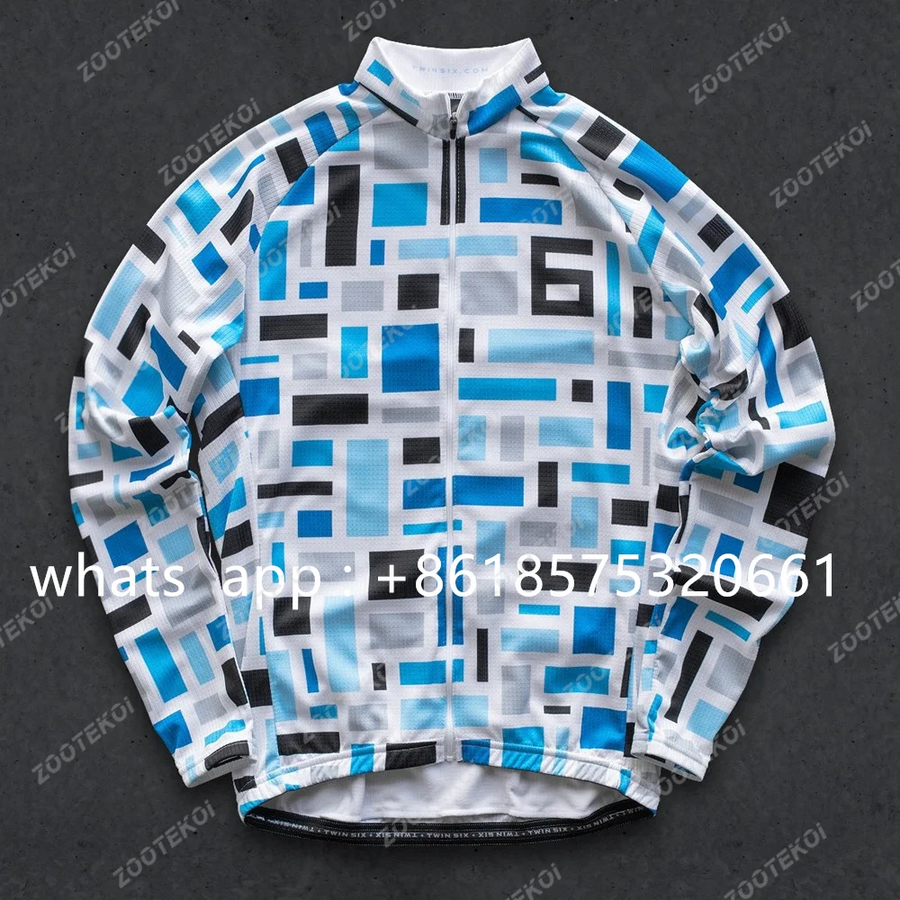 Spring Autumn Men Cycling Jersey Long Sleeve Tops MTB Bike Breathable Quick Dry Shirt Bicycle Clothing Ciclismo Thin Cycling