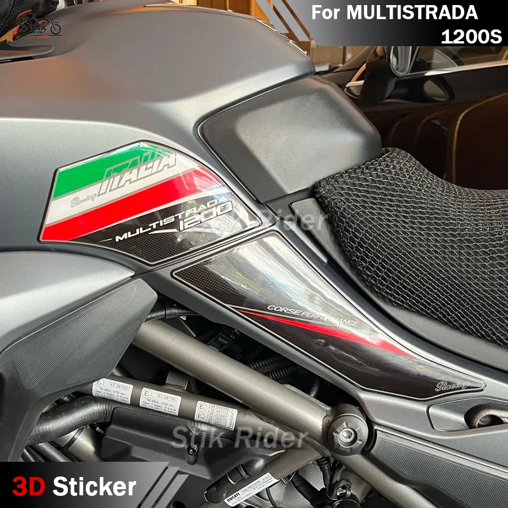 

Для Ducati MULTISTRADA 1200 S multistrada 1200S наклейки наклейки на бак Pad ручки газ мазут комплект колено