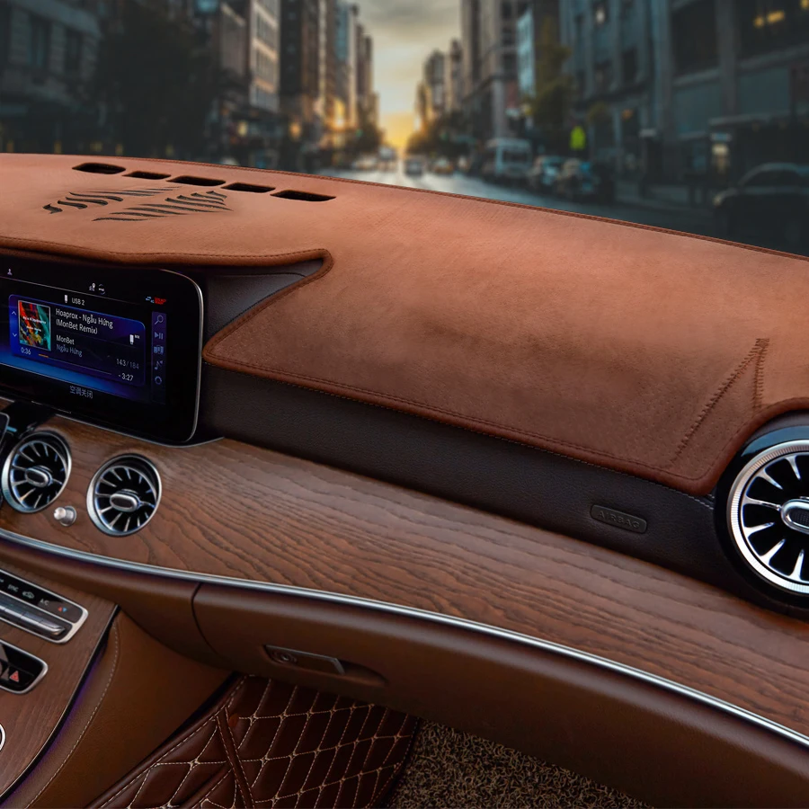 

Для Mercedes Benz E-Class W212 W213 C Class W205 W206 GLC X254 X253 A W177 GLB Коврик для приборной панели автомобиля Противоскользящий коврик Солнцезащитный козырек
