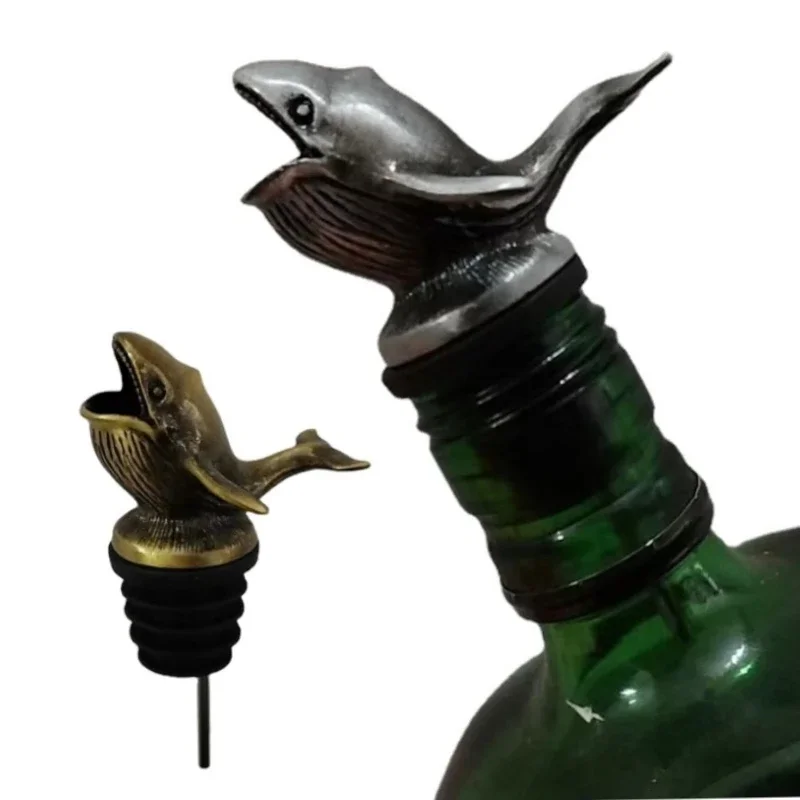 New Style Sea Whale Wine Pourer Ocean Series Bar Tools Bionic Pour Spouts Holiday Handmade Gift Artwork