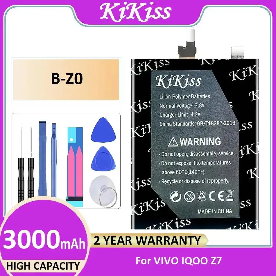 

High Compatibility Mobile Phone Battery 3000Mah Reliable Power B-Z0 For Vivo Iqoo Z7
