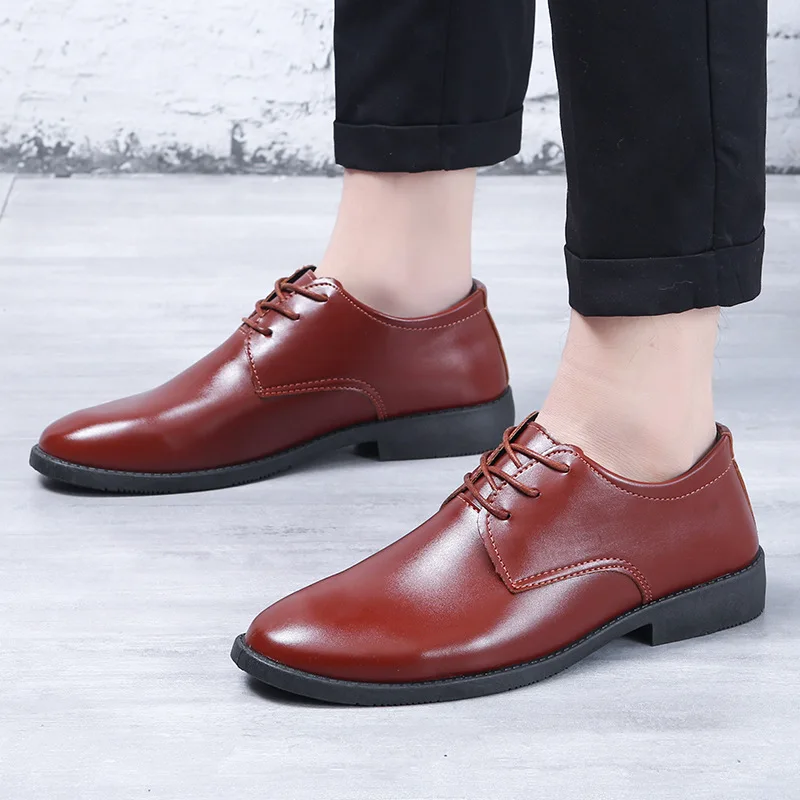 Men Dress Shoes Original Men\'s Leather Casual Fomer Designer Suit Business Shoes 2024 Moccasin Shoe To Wear