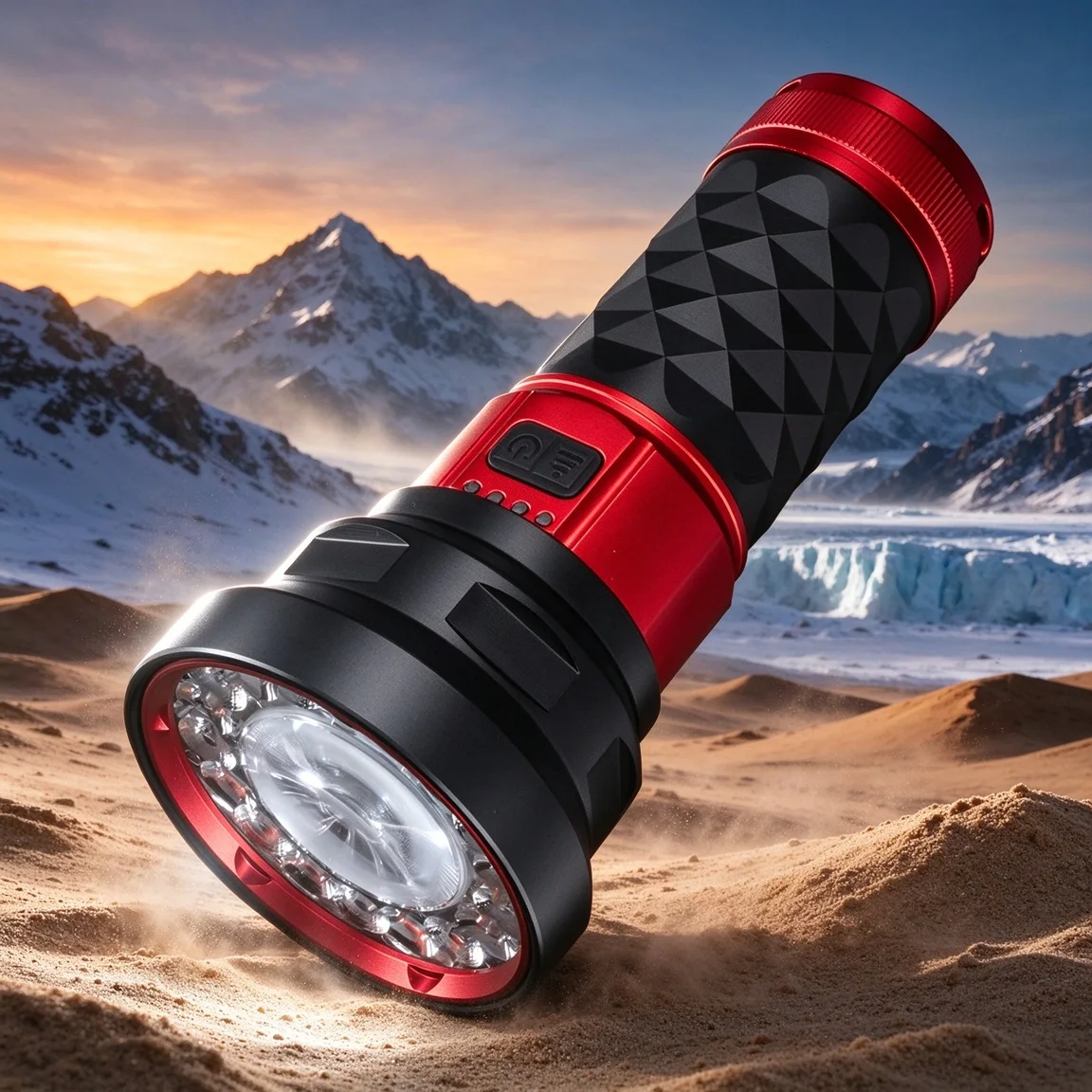 Convoy Ultra Powerf LEP Flashlight 18LED +1 LEP 6000lm Multi Light Outdoor Lighting for Outdoor Exploration Search Rescue Patrol