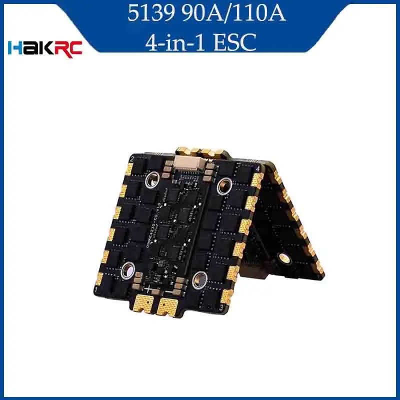 

OverShoot HAKRC 5139 90A/110A 4-in-1 ESC 2-8S Support PWM Oneshot125 Oneshot42 Multispot Dshot150 Dshot300 Dshot600 FPV Drone RC