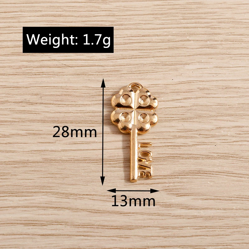 Tusember 20 Stück Gold Silber Farbe Metall Vorhängeschloss Schlüsselanhänger für DIY Schlüsselanhänger Halsketten Ohrring handgemachte Schmuckherstellung – Detail 10