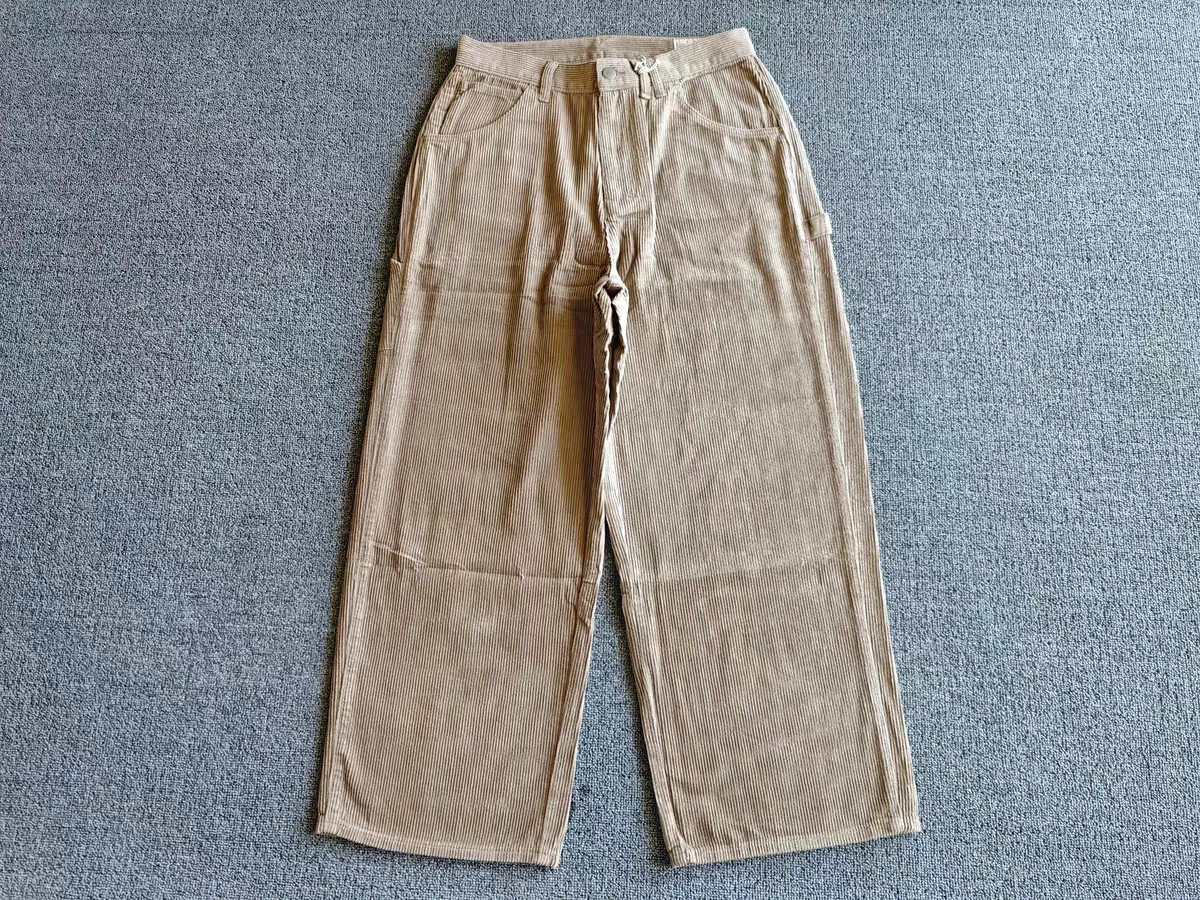 

Spring Core Corduroy Work Pants Casual Loose Wide Leg Double Pleat Straight Cut Retro Japanese Sle Youth Cotton Leisure Tro...