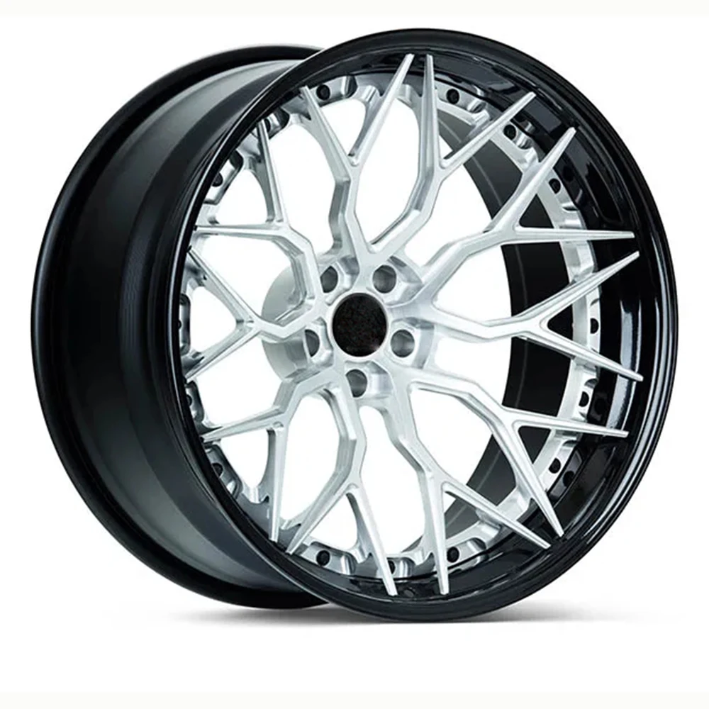 4 Wheels Aluminum Alloy Two-piece Forged Car Wheels, 18-22 inches, Factory Quality Assurance, Customization Accepted