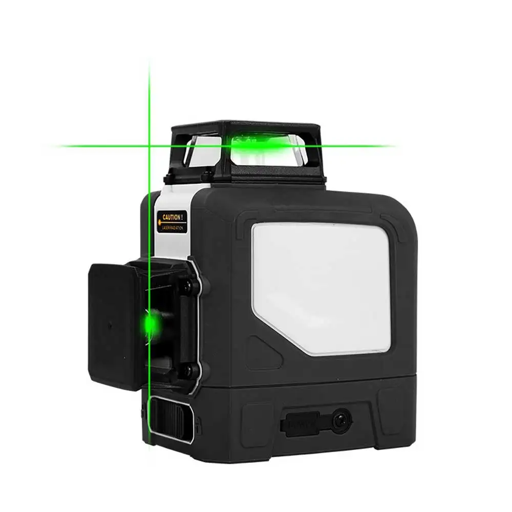 Instrumento 3D Anping Line Sticking, LM572G LM573LD Nível Laser Verde, 8 12 Linhas, Adesivo de parede