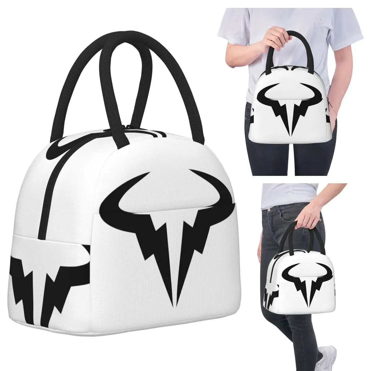 

Rafael Nadal Insulated Lunch Bag for Women Office Cooler Thermal Food Box Tote Leakproof Lunch Boxes Container