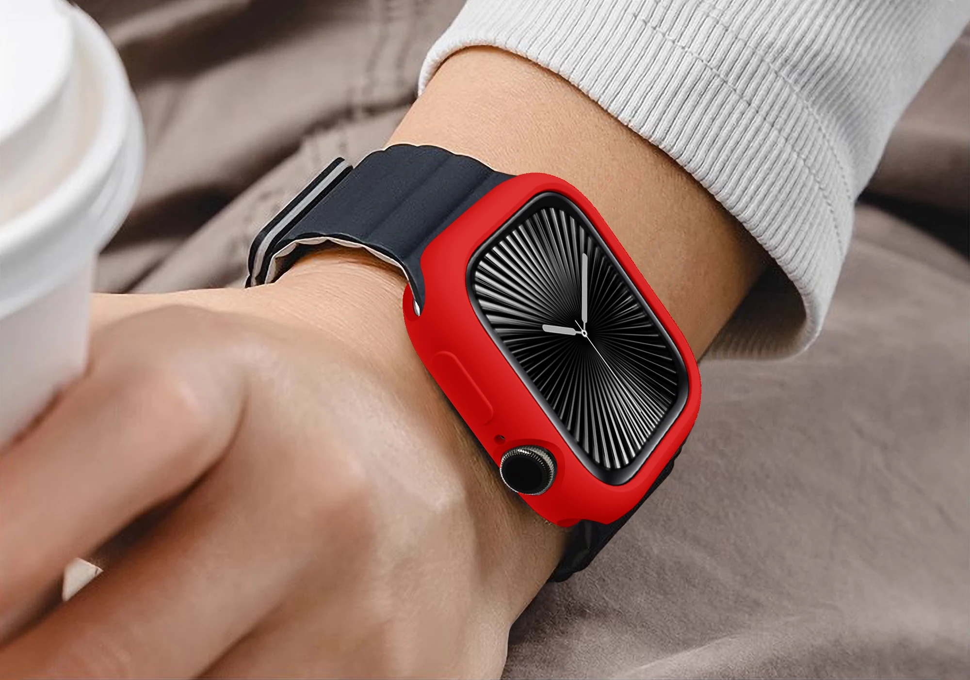 حافظة من السيليكون الناعم لسلسلة ساعات أبل 10 42 مللي متر 46 مللي متر غطاء حماية لساعة IWatch 10 46 42 مللي متر ملحقات خفيفة الوزن