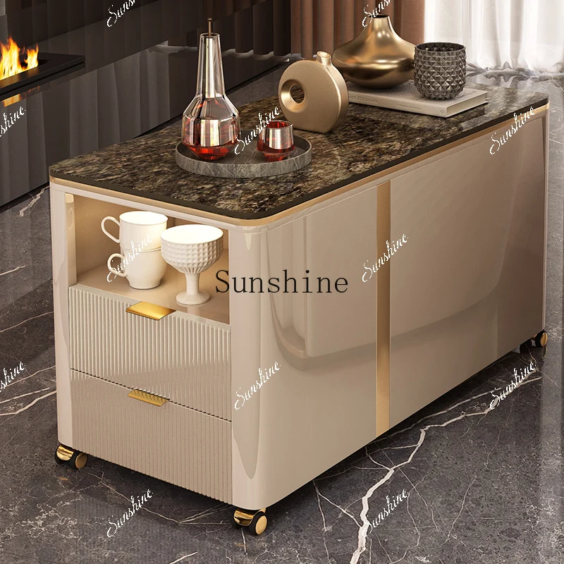 side cabinet, high-end microcrystalline stone table, living room storage storage, household use, corner and side of the wall  FT