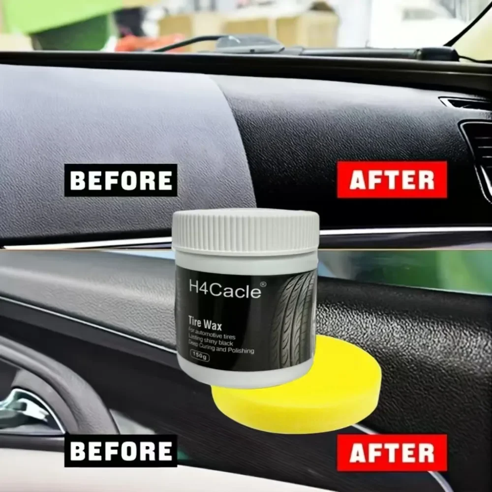 H4Ccacle Tire Wax Durable Protection Gloss Enhancer| Long-Lasting Car Tire Gloss Enhancer Anti-Aging Maintenance Coating