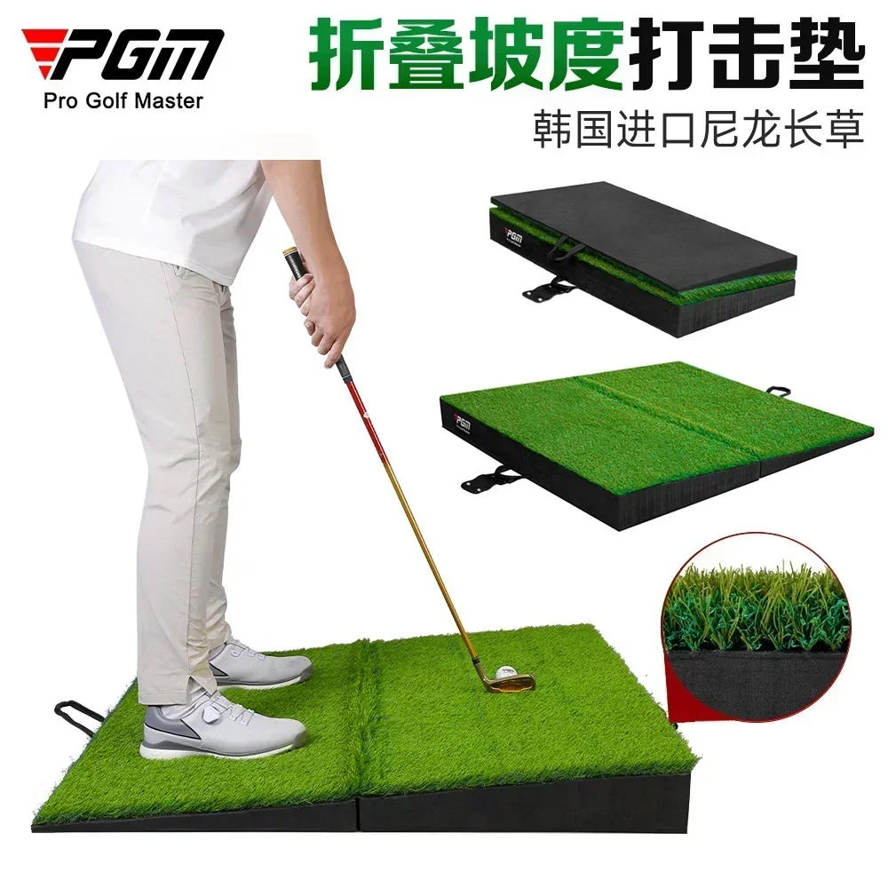 PGM Golf Slope Strike Pad Foldable Swing Practice Tool High and Low Slope Pad Swing Grass