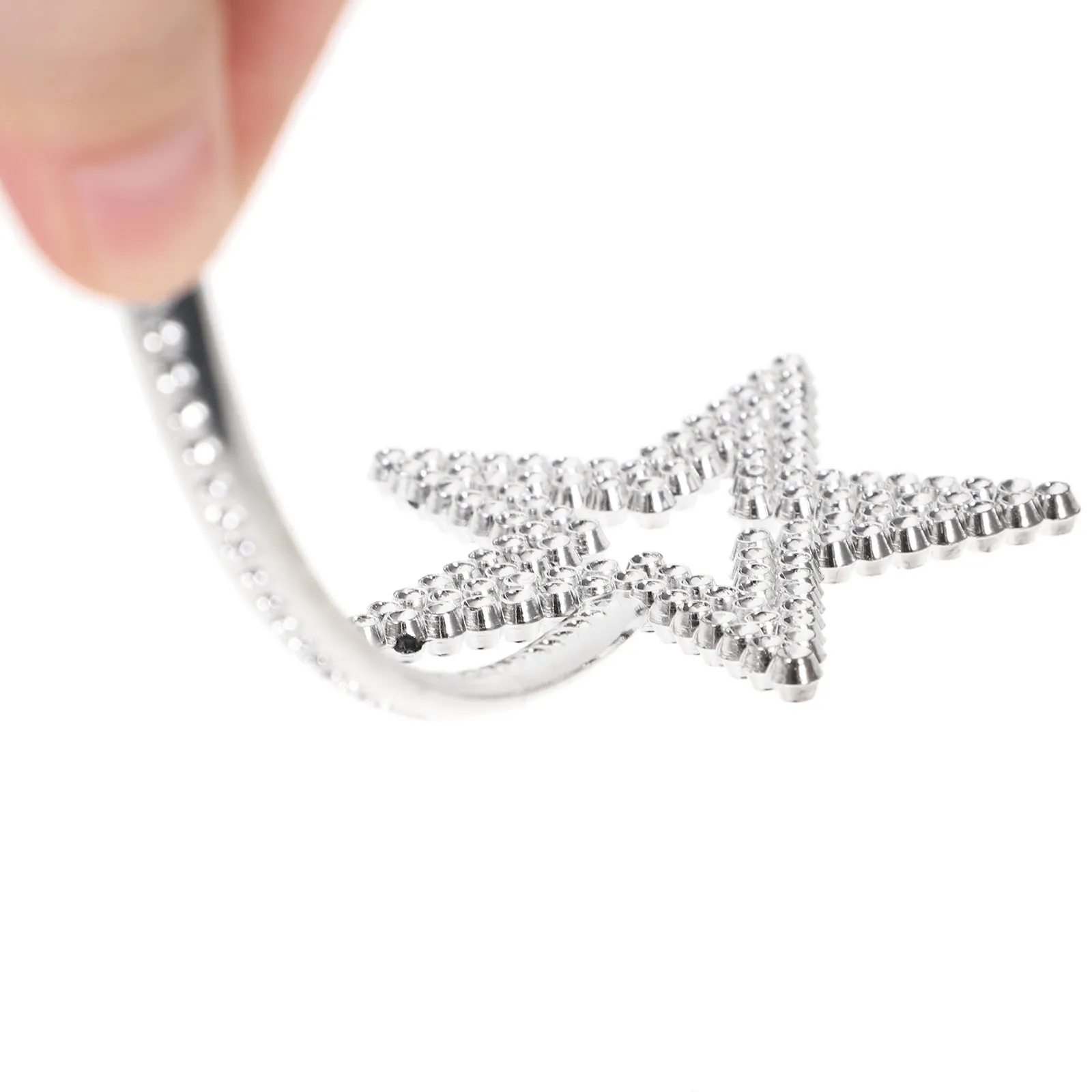 

24pcs Plastic Fairy Wands Star Shaped Sparkling Kids Safe Costume Props For Birthday Halloween Party Cosplay Silver 22Mm