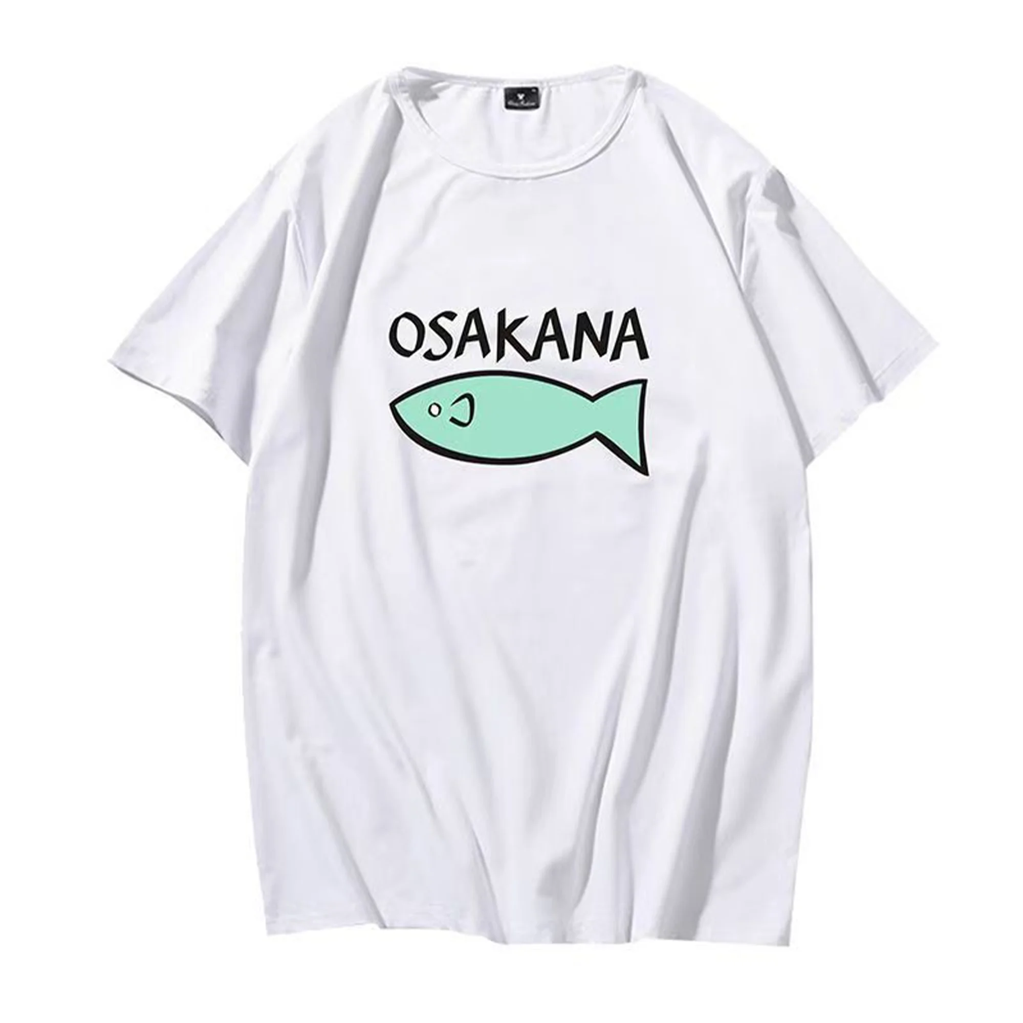 Unisex Anime Cosplay Kinako OSAKANA Costume Cotton Casual Short T-Shirt