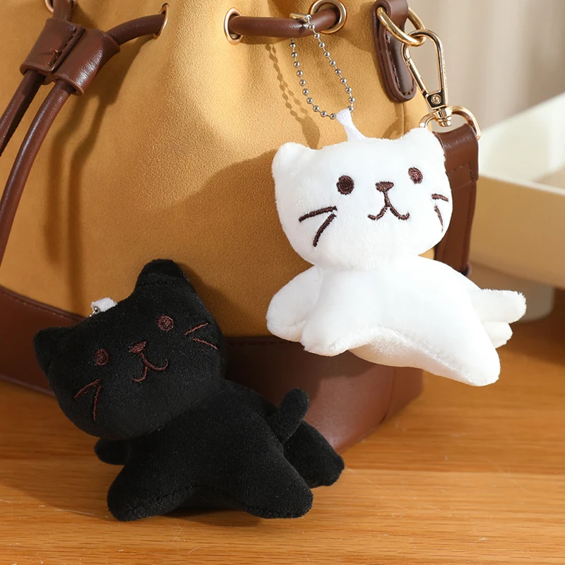 

Tilt Head Kitten Cat Plush Toy, Cute Soft Cartoon Kawaii Stuffed Animal Doll For Children Backpack pendant Room Decoration Gift