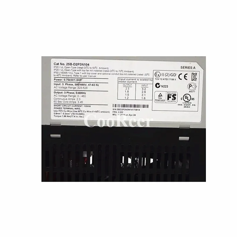 AC Drive 0.4kW 0.75KW 25B-D1P4N104 25B-D1P4N114 25B-D2P3N104 25B-D2P3N114 New Original