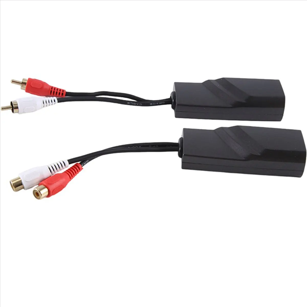 1 par extensor de Cable de red de Audio interfaz de transmisor de par trenzado extensor de Audio bidireccional RJ45 a Extender-A22U