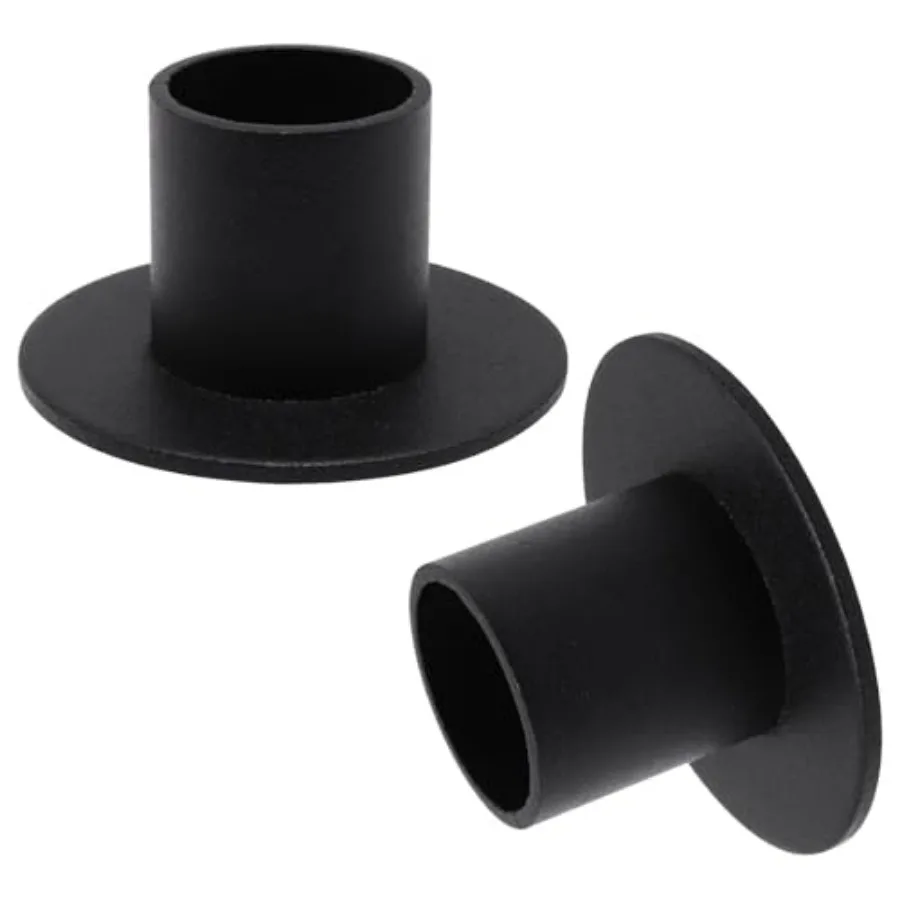 2pcs Black Candle Holder, Retro Taper Candle Sticks Holder Decor Candlestick Holders for Farmhouse Home Wedding Anniversary Par