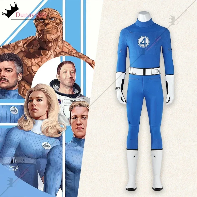 Adult Child Movie Fantastic Cosplay Four Costume Hero Party Bodysuit Jumpsuit Shoes Anime Halloween Carnival Suit Role-playing