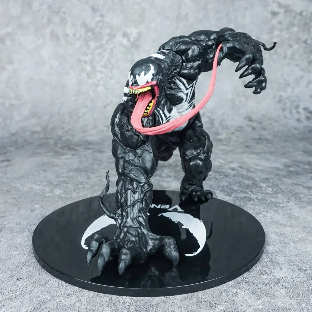 Hot latest Venom Solid PVC Lying Position Venom Villain Alliance Spider Man Anime Handmade Model Decoration