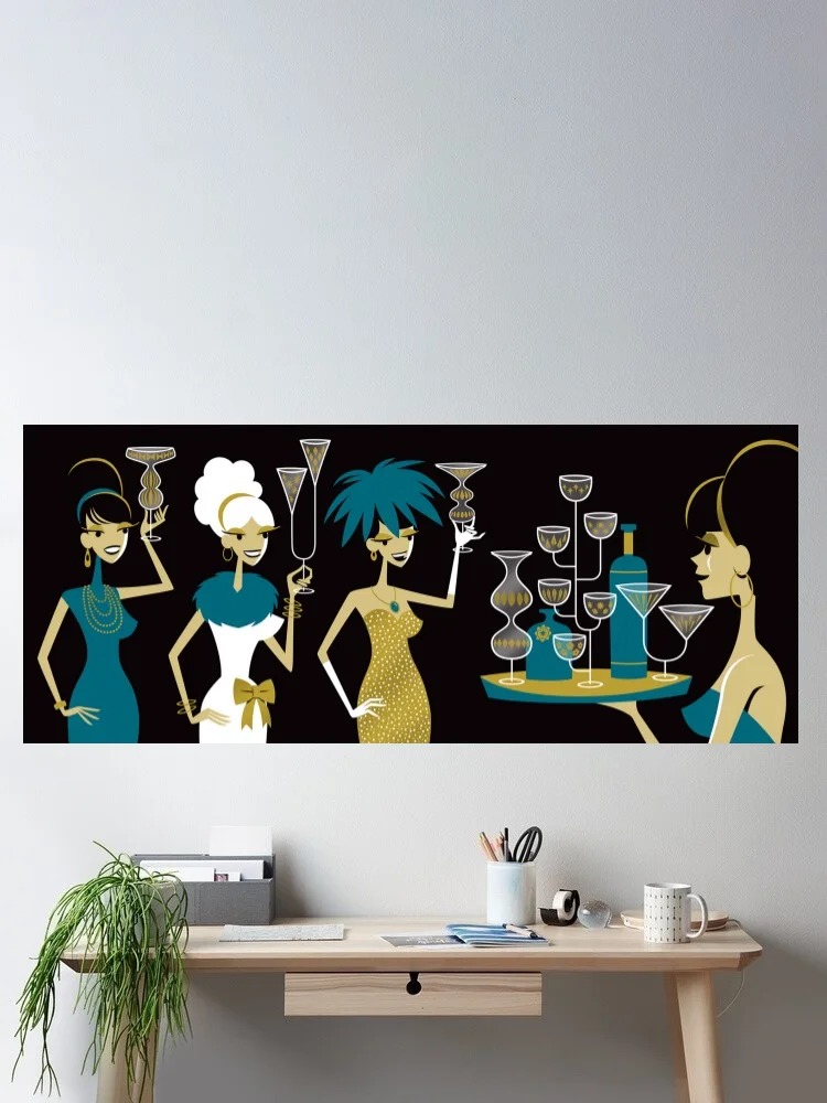 Josh Shag Chin Chin II Canvas POSTER ,Home Decor Wall art painting