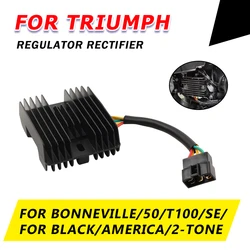 For TRIUMPH Bonneville 50 T100 SE 2-Tone 2Tone T 100 Black America Motorcycle Accessories Voltage Regulator Rectifier Stabilize